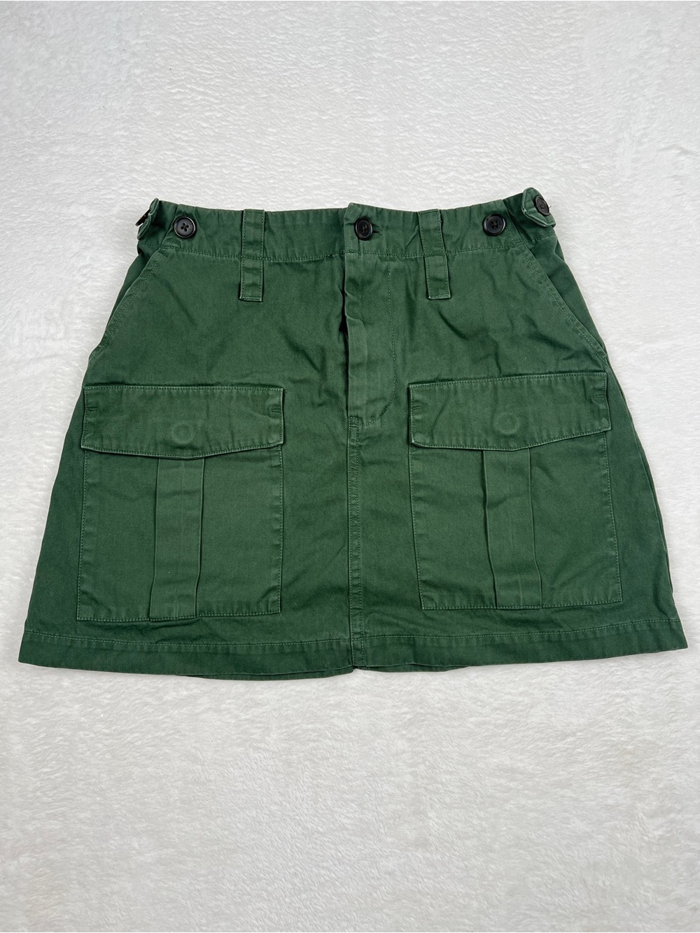 Universal Thread Olive Green Utility Cargo Mini Skirt Women’s Size 4 Cotton EUC